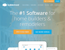 Tablet Screenshot of buildertrend.com